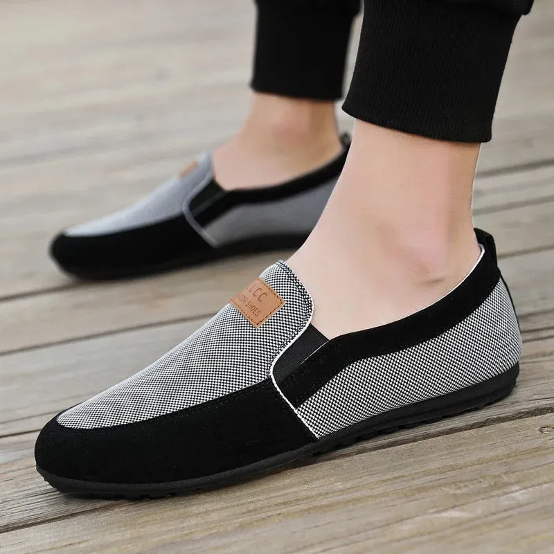 2022 Men Loafers Shoes driving Fashion Boat Footwear Man Brand canvas Moccasins Men\'S Shoes Men Comfy Drive Men\'s Casual Shoes