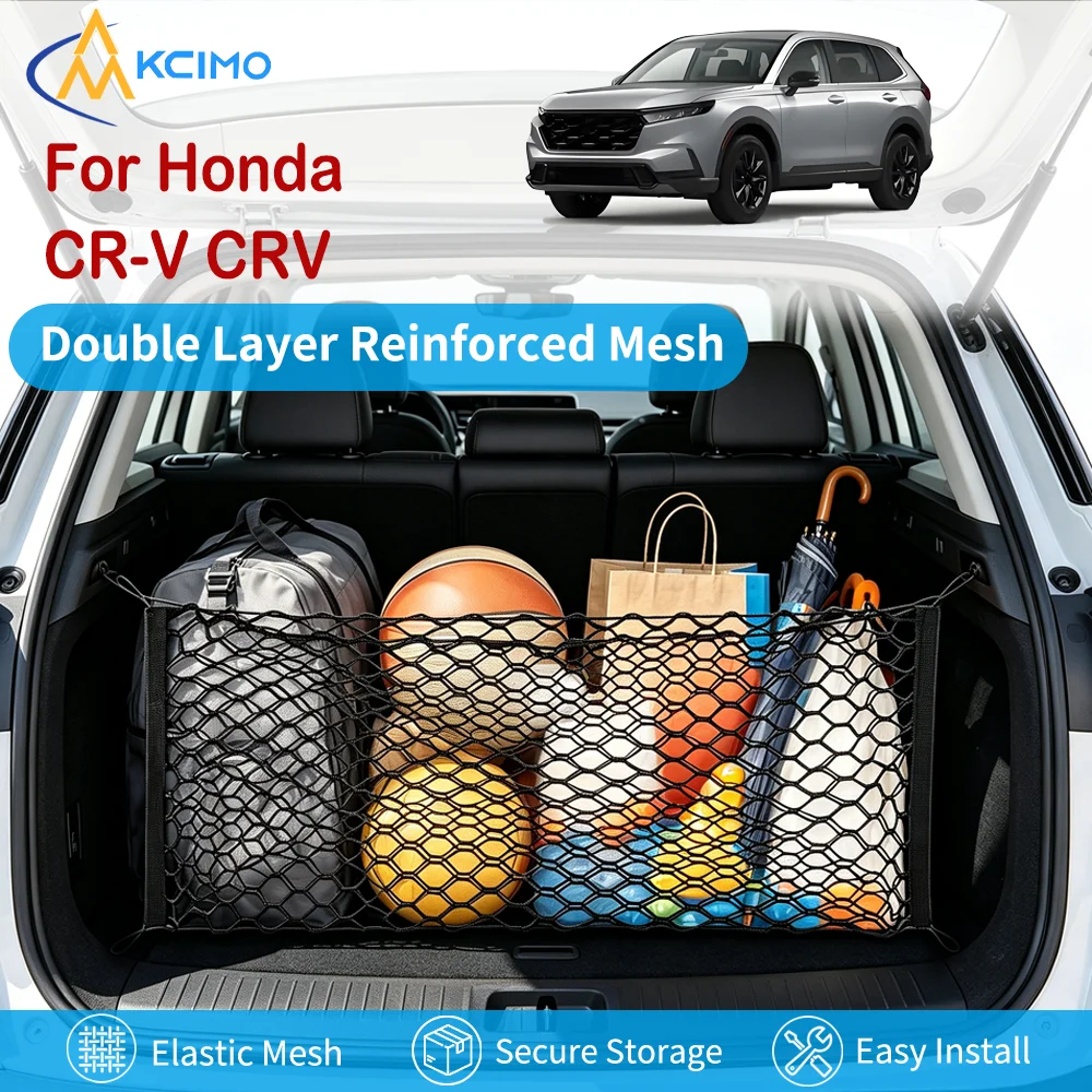 Luggage Mesh for Honda CR-V CRV High-Capacity Car Trunk Storage Fixed Pockets Simplify Organizer Back Seat Vehicle supplies