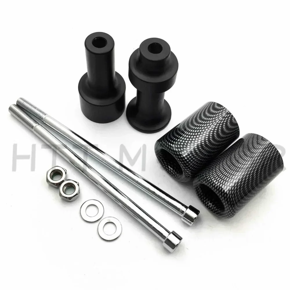 Motorcycle No Cut Frame Slider Protector for Kawasaki 2003 2004 2005 2006 Z1000 Carbon Fiber