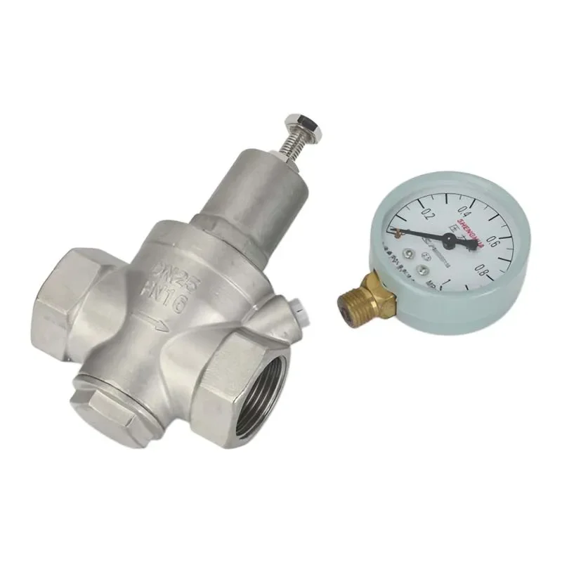 304 Stainless Steel Adjustable Reducing Valve 1/2″ 3/4″ 1″ 1-1/4″ 1-1/2″ 2″ Water Pressure Regulator Valve