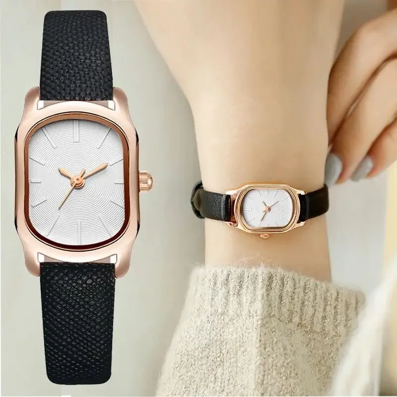 Ladies Watch Korean Square Watch Female Strap Small Student Net Red Simple Temperament Belt Quartz Watch Small GreenWatch