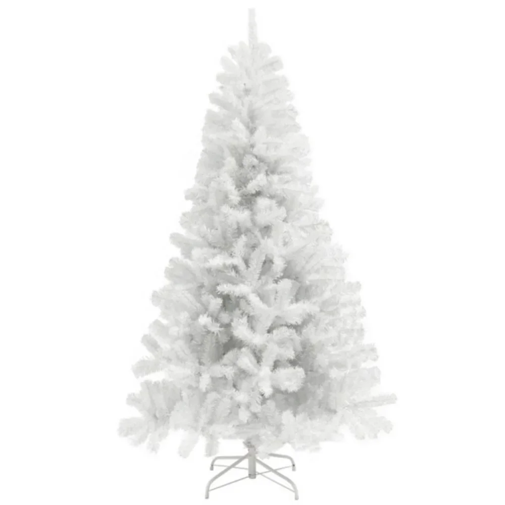 

The Christmas tree is 7.5 feet tall and offers a healthy natural look and the white color creates a lovely and pastel atmosphere