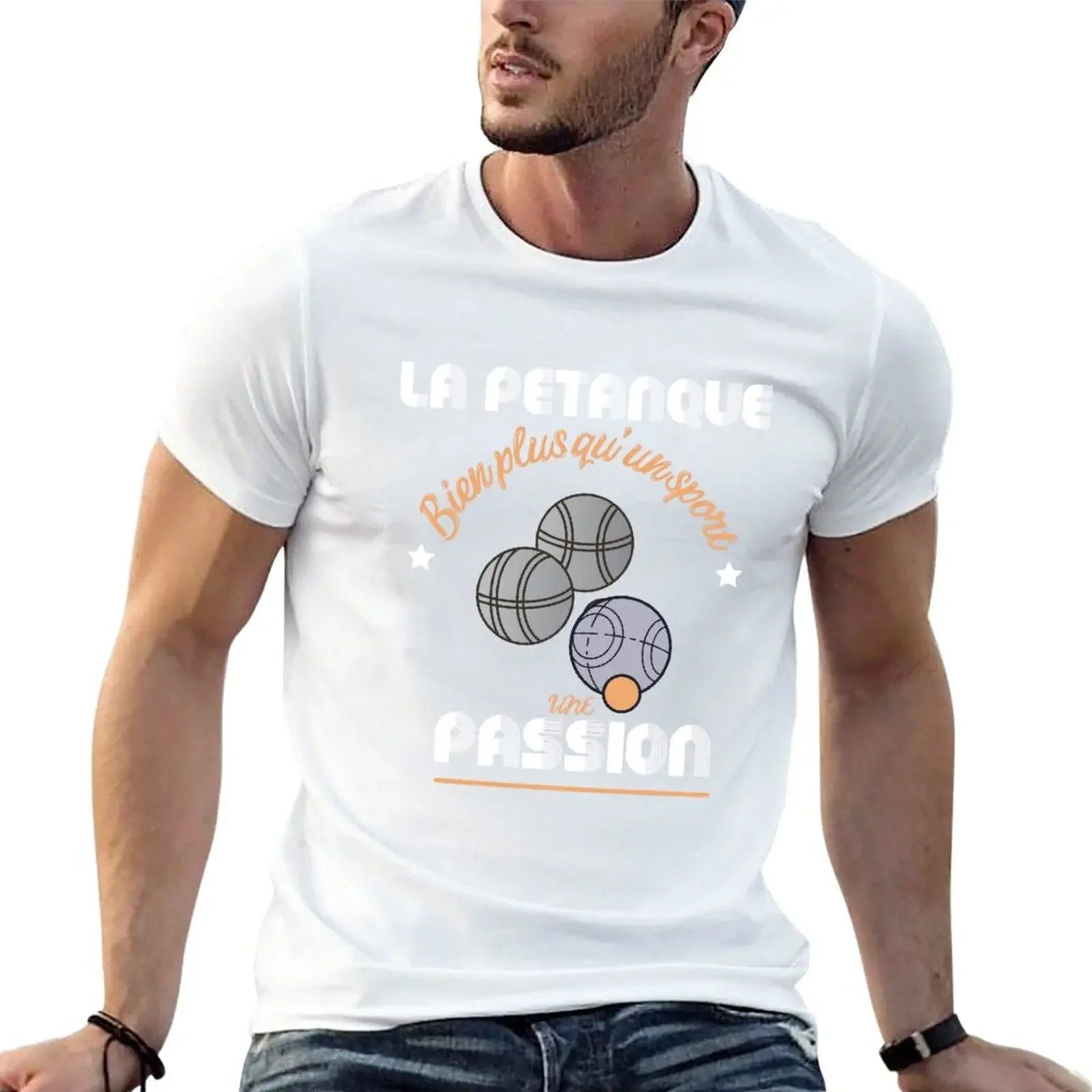 sports fan t-shirts Blouse mens graphic t-shirts funny petanque passion T-Shirt tops 2024 Summer vintage funny Short Sleeve