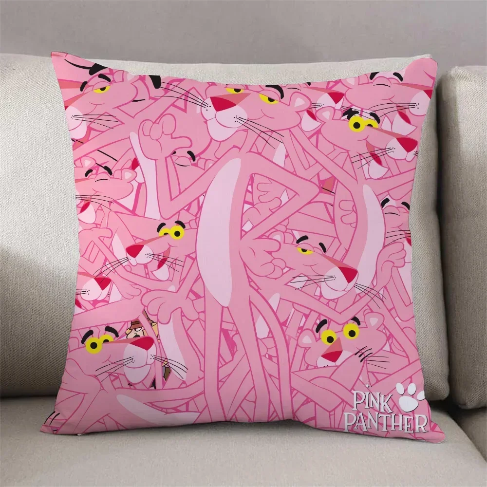 Pink Panthers Decorative Cushions for Sofa Cushions Covers Cushion Cover 45x45 Decoration Living Room Twin Size Bedding Pillow