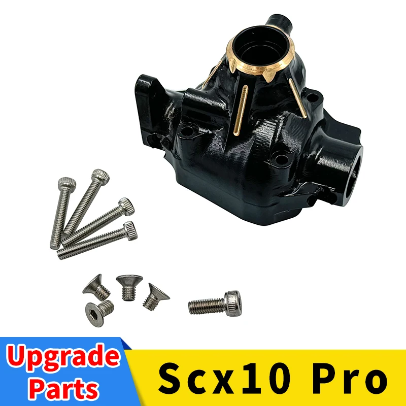 

SCX10 PRO Upgrade Parts Brass Black Coating Front Axle Center Housing Metallic 1/10 RC Axial Remote Control Car Accessories