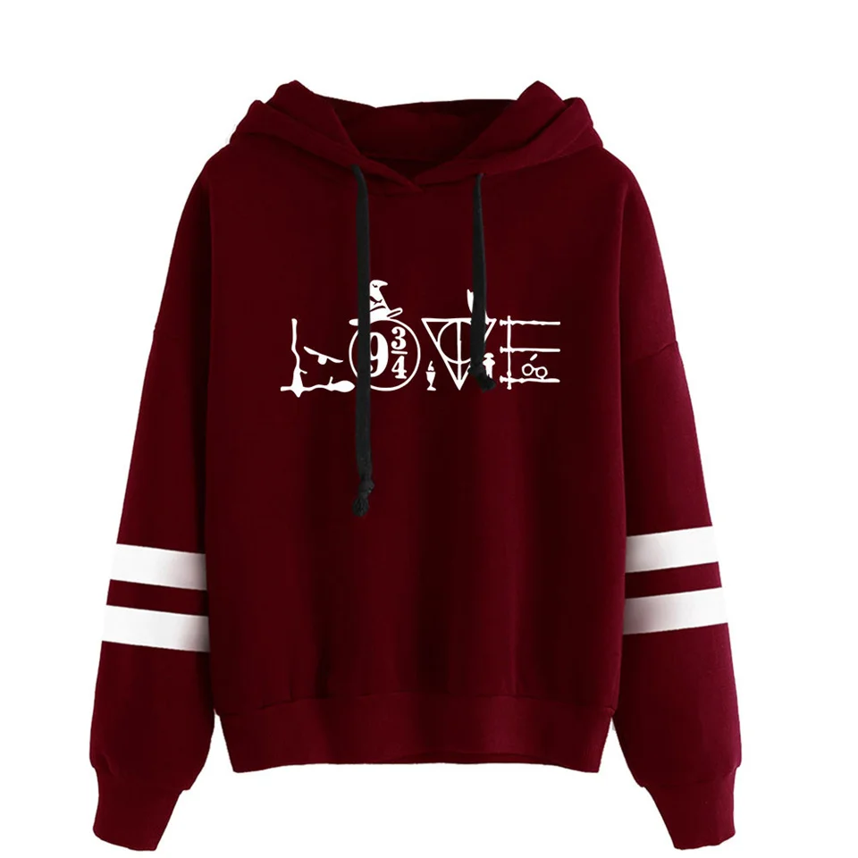 Glasses Printed Sweatshirt Hoodies Women/Men Platform 9-3/4 Long Sleeve Hoodie Sweatshirts Fashion Fleece Jacket Coat