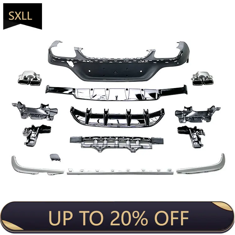 

High quality GLC Coupe W253 C253 rear diffuser GLC63S style rear lip for 2018-2021