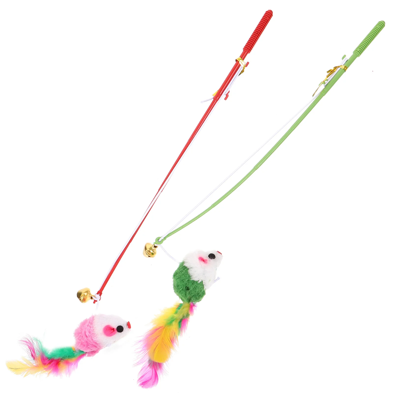 

2pcs String om Color Toys Pet Supplies Toy Plaything Teasing Stick for Toy Teaser Teasing Toys Cats