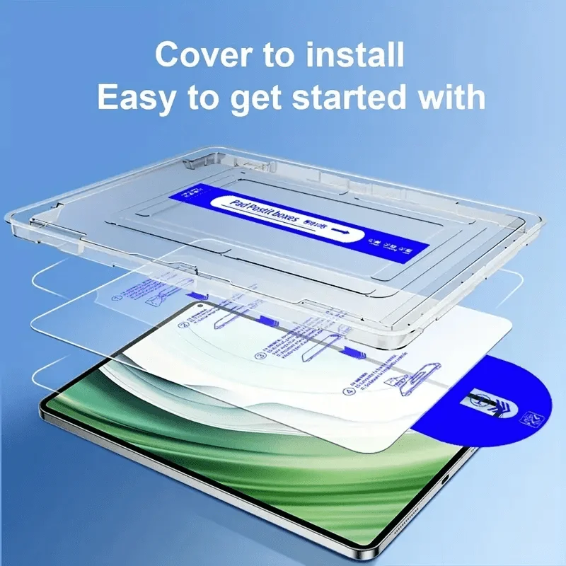 One-Click Dust Removal Screen Protector for Redmi/Mi Pad Pro 12.1 Pad Pro Easy Installation Tempered Glass Film 9H Hardness Case
