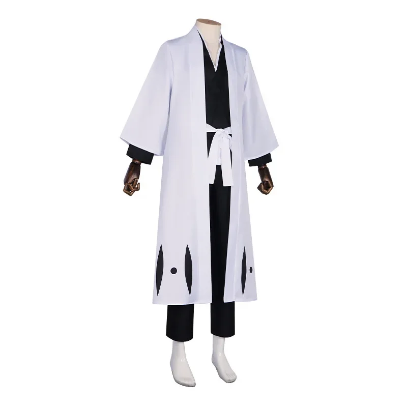 Anime Bleach Aizen Sousuke Thousand Year Blood War Cosplay Costume 5th Division Captain Kimono Arrancar Uniform Halloween