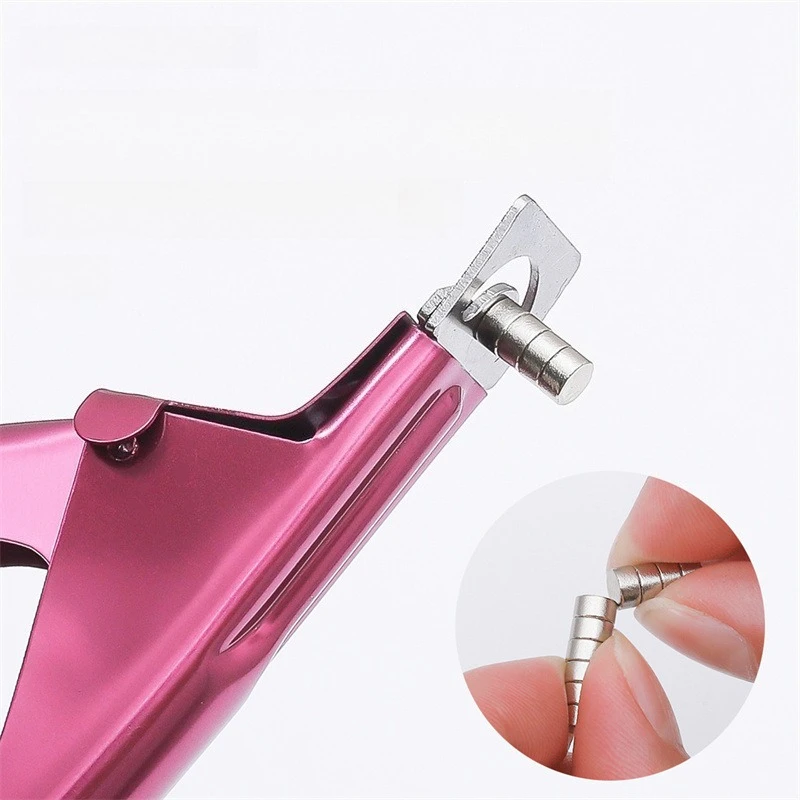 Coupe-ongles en forme de U en acier inoxydable, ciseaux pour faux ongles en acrylique, coupe-bord de pointe d'ongle, manucure avec outils de coupe précis