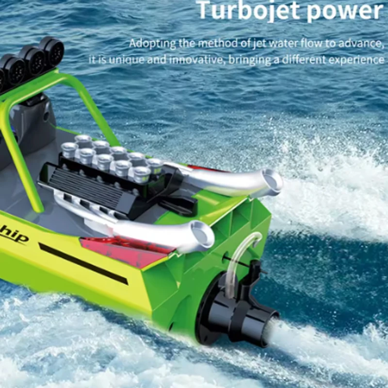 2.4ghz ty725 rc turbojet bomba de alta velocidade controle remoto jet barco bateria baixa função alarme adulto crianças brinquedo presente
