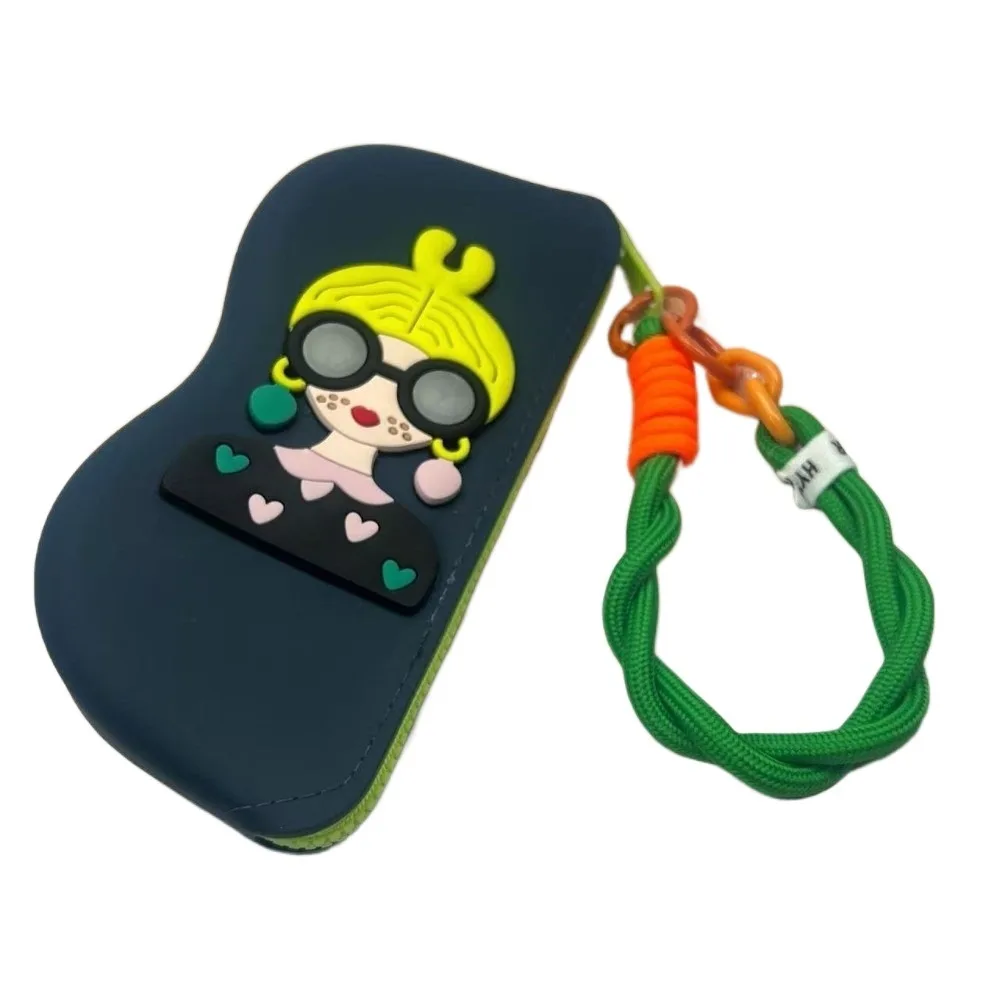 

Multifunctional Silicone Glasses Bag Dustproof Cartoon Sunglasses Storage Clip Cosmetic Bag Coin Purse Silicone Eyeglasses Case