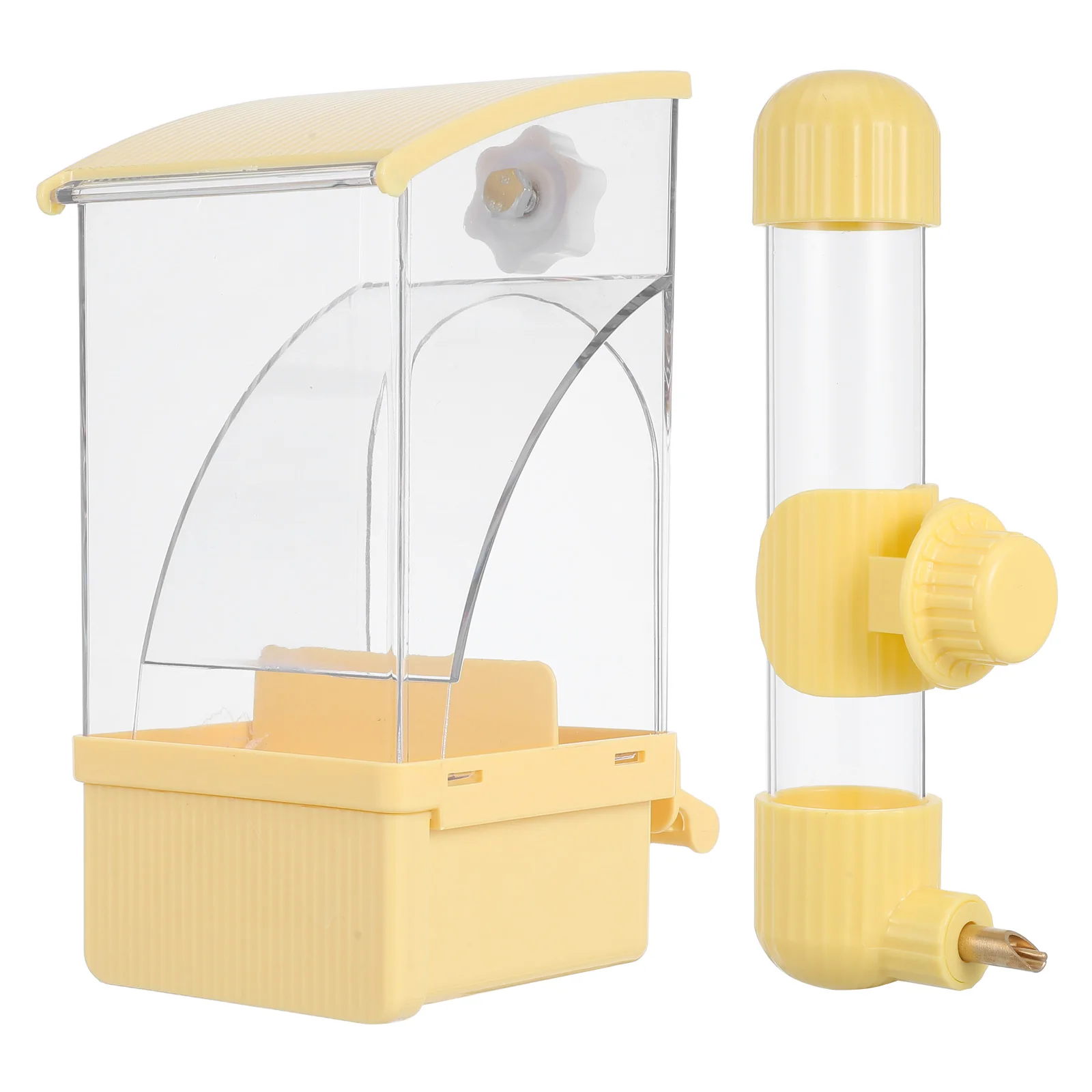 

1 set Parrot Feeder Set Bird Cage Feeding Watering Utensils Metal Durable Dispenser Accessories Pet Supplies