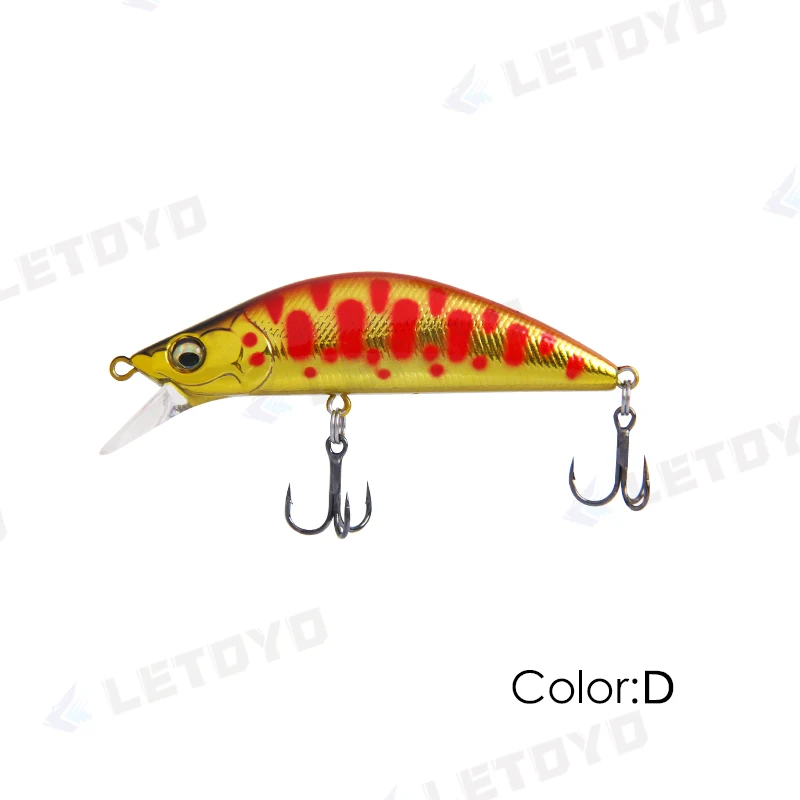 LETOYO 5g 50mm 8g 60mm 1,5-2,5m Tiefe Sinking Minnow Angelköder Künstliche Harte Köder Crankbait Wobbler Forelle Bass Köder
