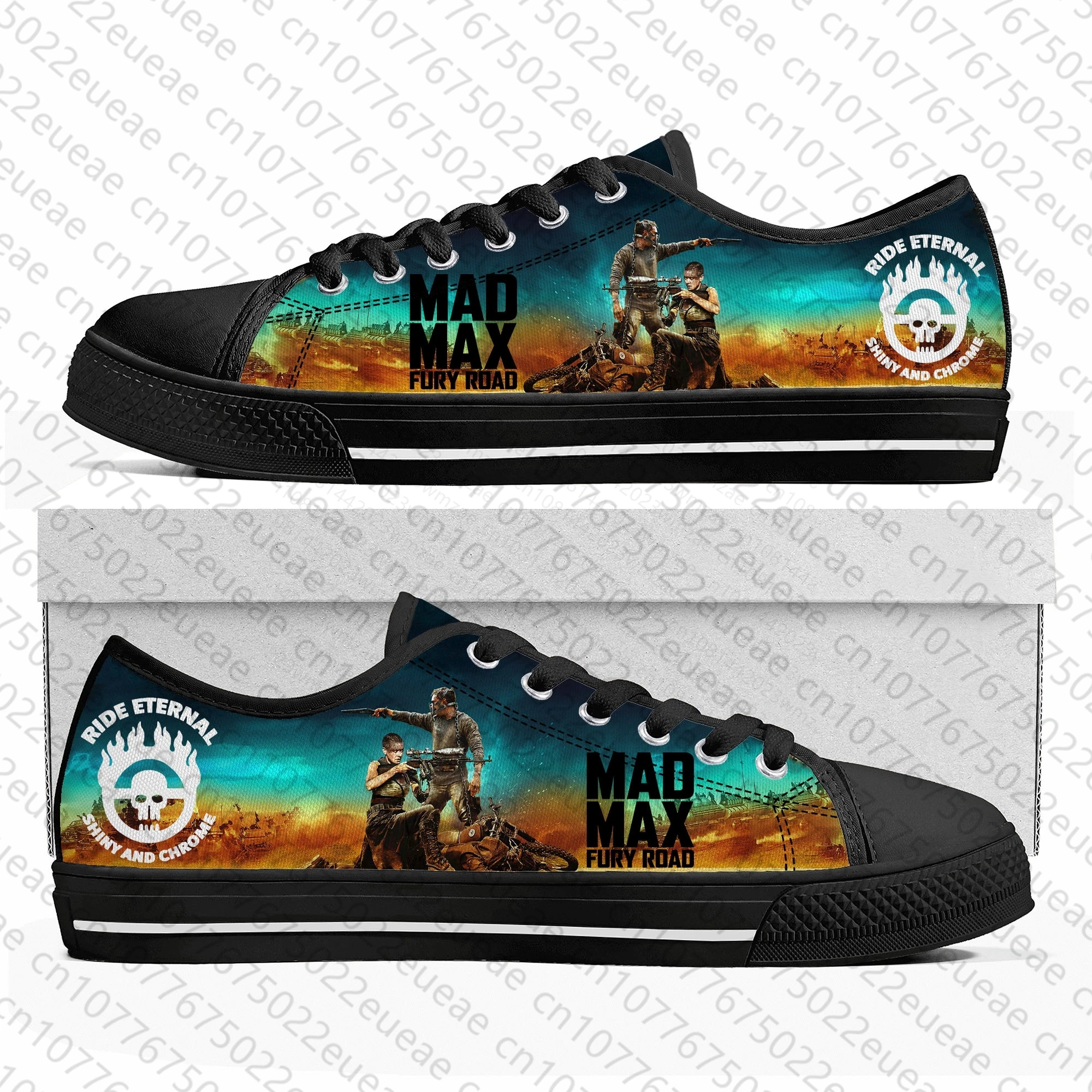 Mad Max Fury Road Low Top Sneakers Mens Womens Teenager High Quality Tom Hardy Canvas Sneaker couple Casual Shoes Customize Shoe