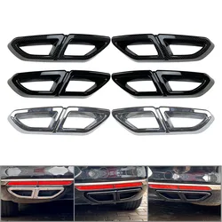2Pcs Car ABS Rear Exhaust Muffler Tail Pipe Cover Trim Decorative For VW Passat Sedan B8 2016 2017 2018 2019