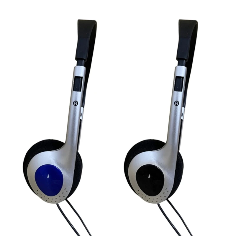 Comfortable Wearing Noise Reduction Portable Headphone Headset Earbud 3.5mm Clear Headset Photo Props Personality