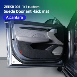 For ZEEKR 001 Suede Car Door Anti Kick Pad Sticker Protective Mat Auto Interior Accessories