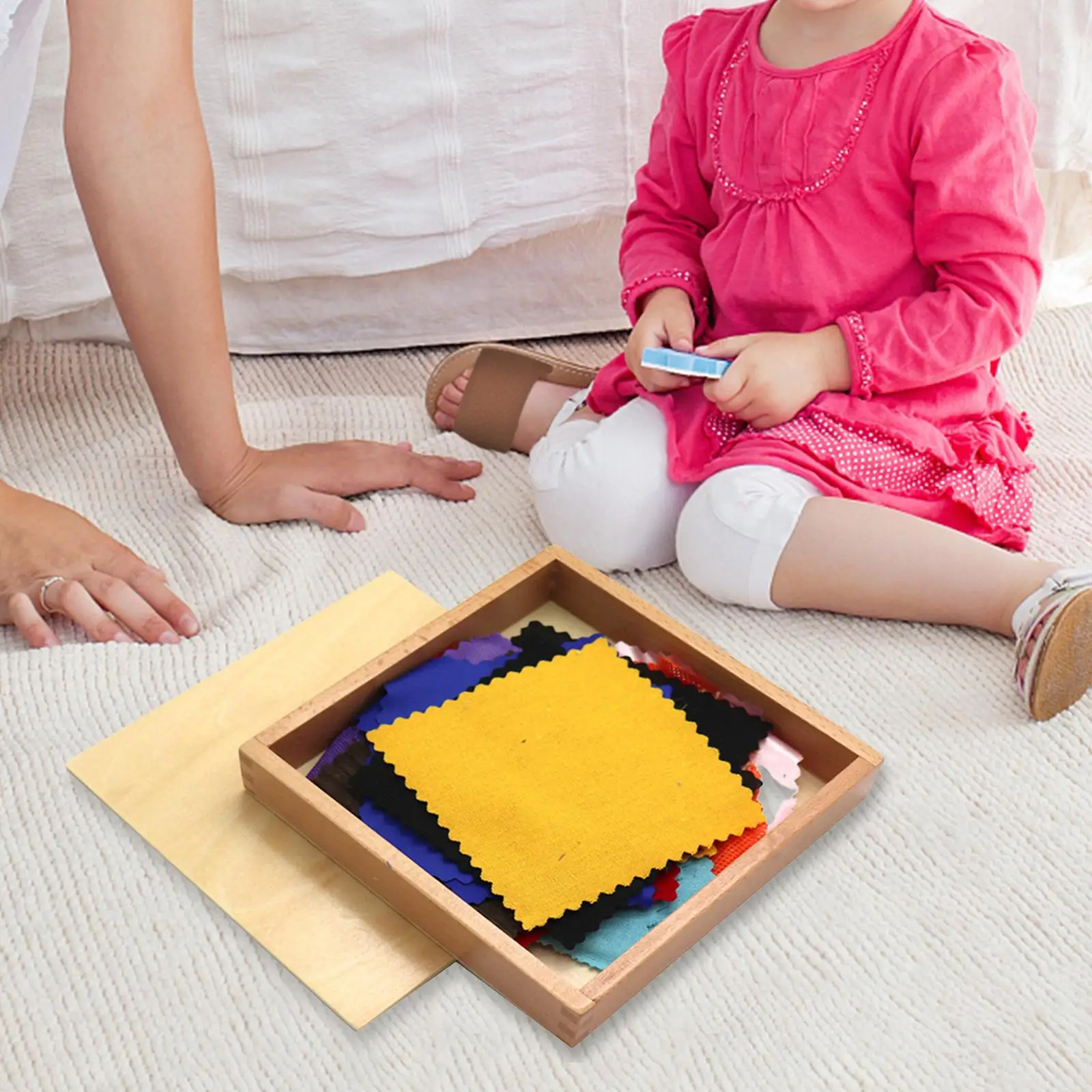 Montessori Fabric Box Preschool Color Cognition for Ages 2 3 4 Teaching Aids