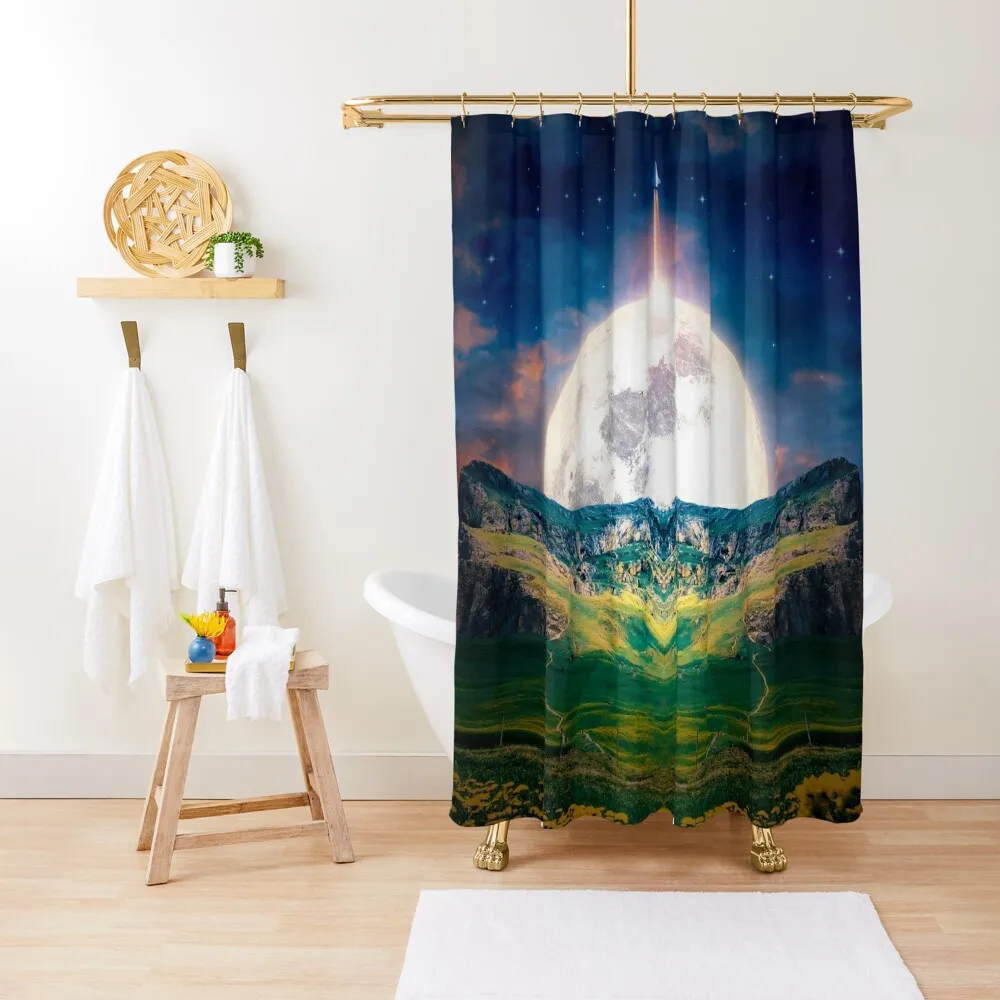 

Moonrise Shower Curtain Shower Set For Bathroom Anime Bathroom Shower Waterproof Modern Showers For Bathroom Curtain