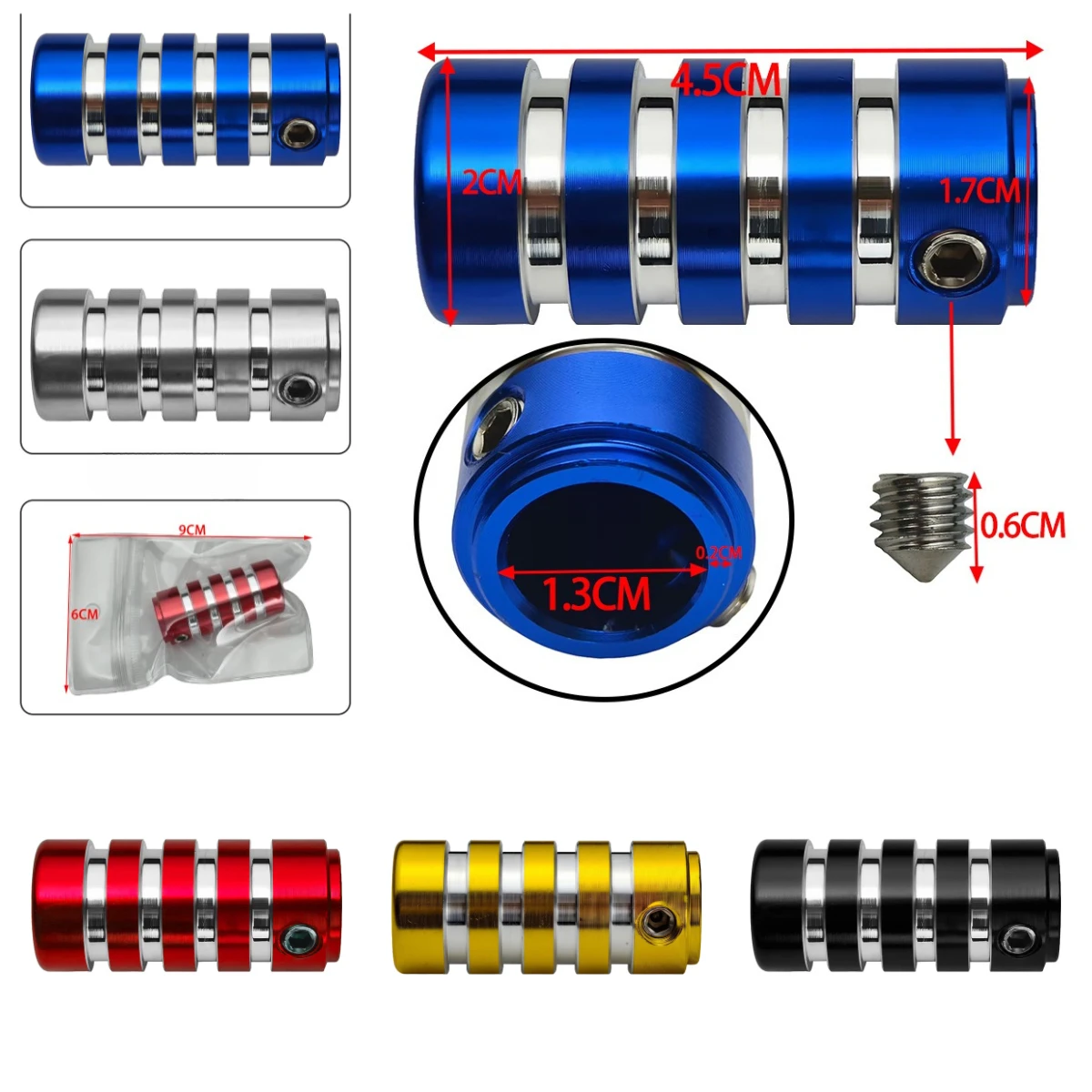 

Universal Motorcycle Modified Parts Aluminum Alloy Gear Shift Lever Protective Cover Multiple Color Options 1pc Lever Protective