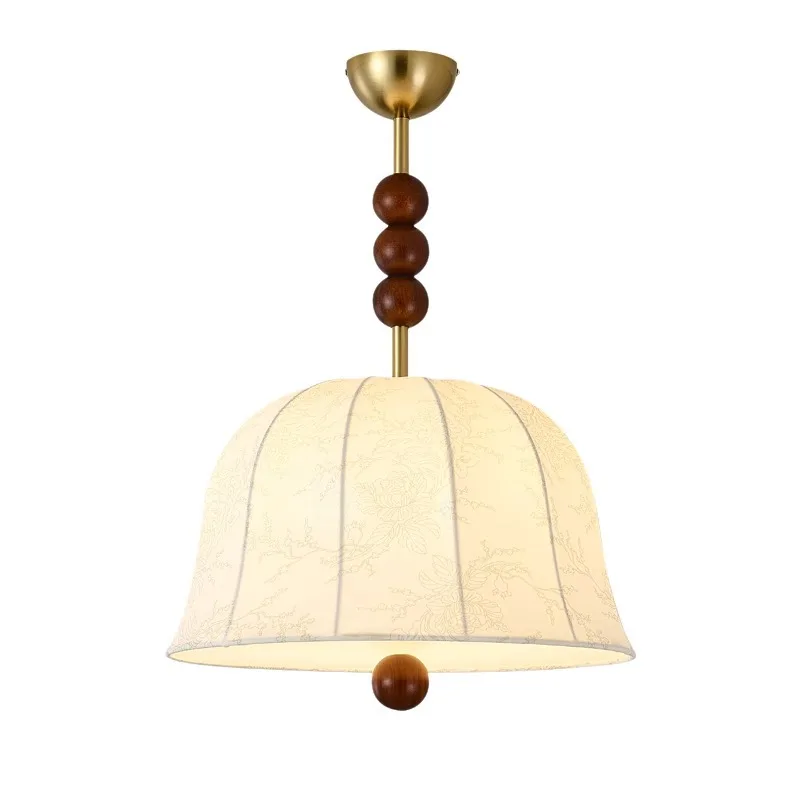 

American retro chandelier master bedroom room light Nanyang style restaurant bar creative fabric B & B apartment