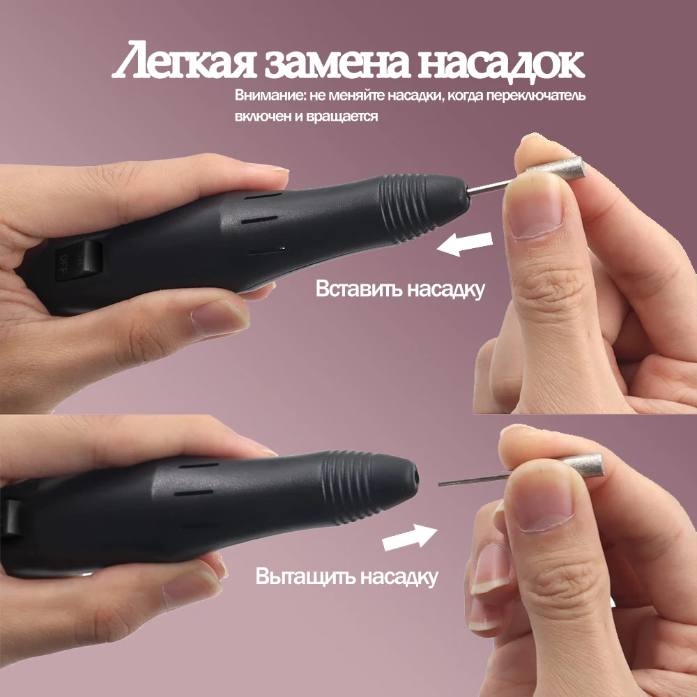 Nagelboormachine 20000 RPM Professionele elektrische nagelboormachine voor Nail Tech Supplies Acryl elektrische nagelboor