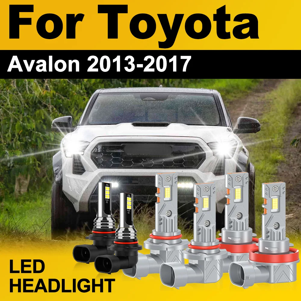 

60000LM Canbus No Error Автомобильная светодиодная фара 6000K CSP Chips Противотуманная фара дальнего и ближнего света 12 В для Toyota Avalon 2013-2017 Plug and Play