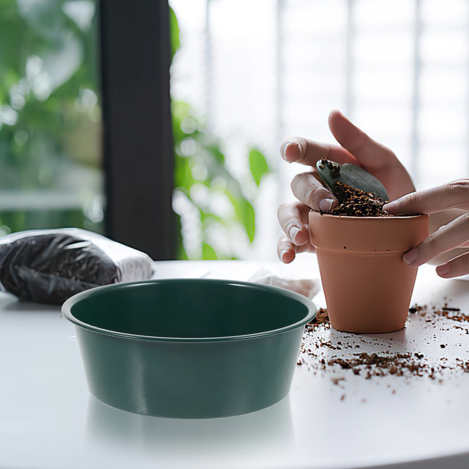 

Садовое сито для почвы, сетчатое сито, зеленое ручное сито, гаджеты, лопаты, лопаты, сито для компоста, камни, инструмент для просеивания