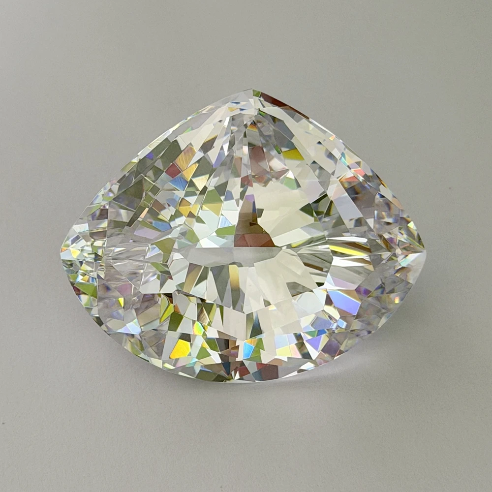 40x50mm High Quality White World Star Cut Synthetic Cubic Zirconia Loose CZ Stone For Jewelry Making