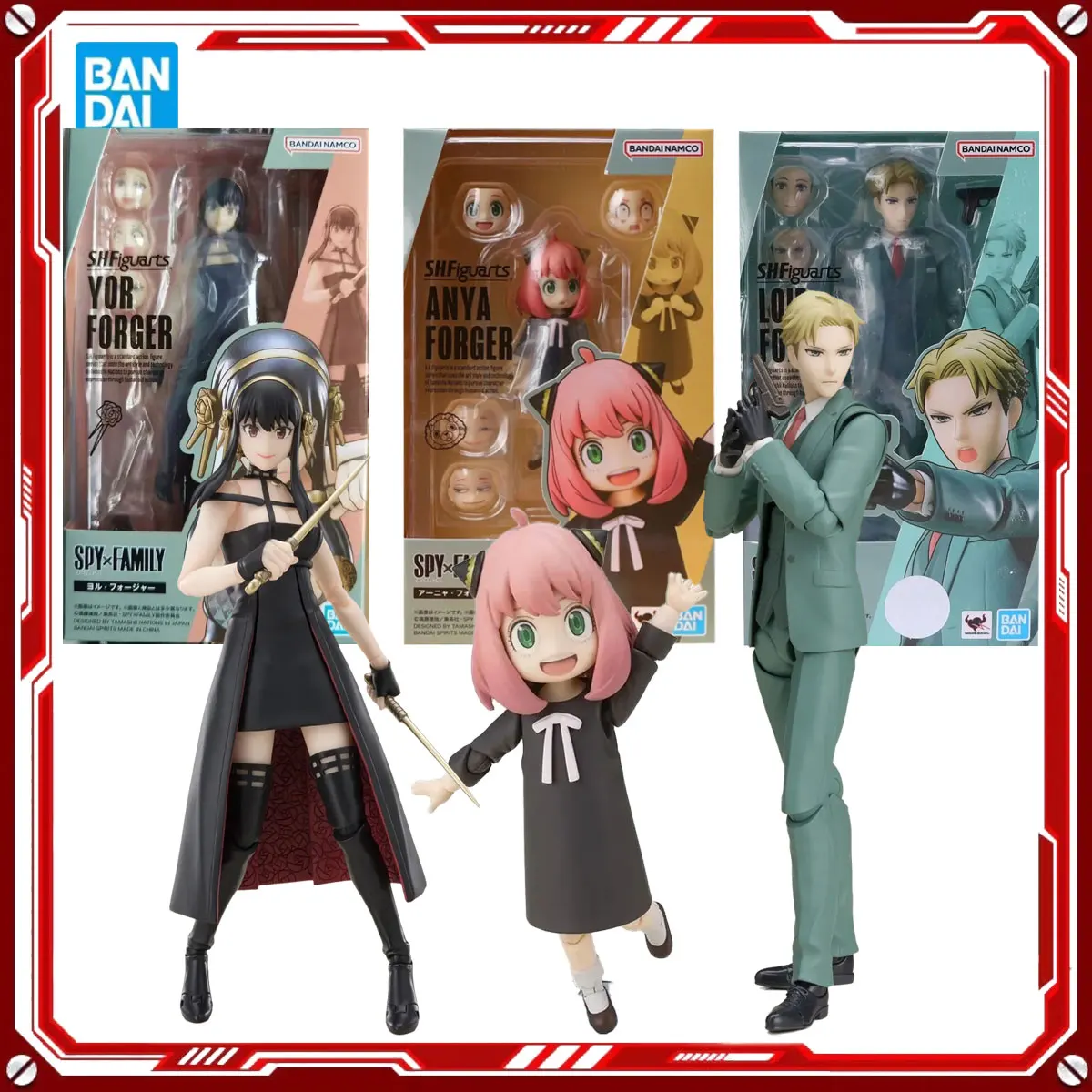 

Bandai Genuine spy×family loid forger Anime Model Kit Anya Forger Toy Collectible Action Figure Assembly Model Christmas present