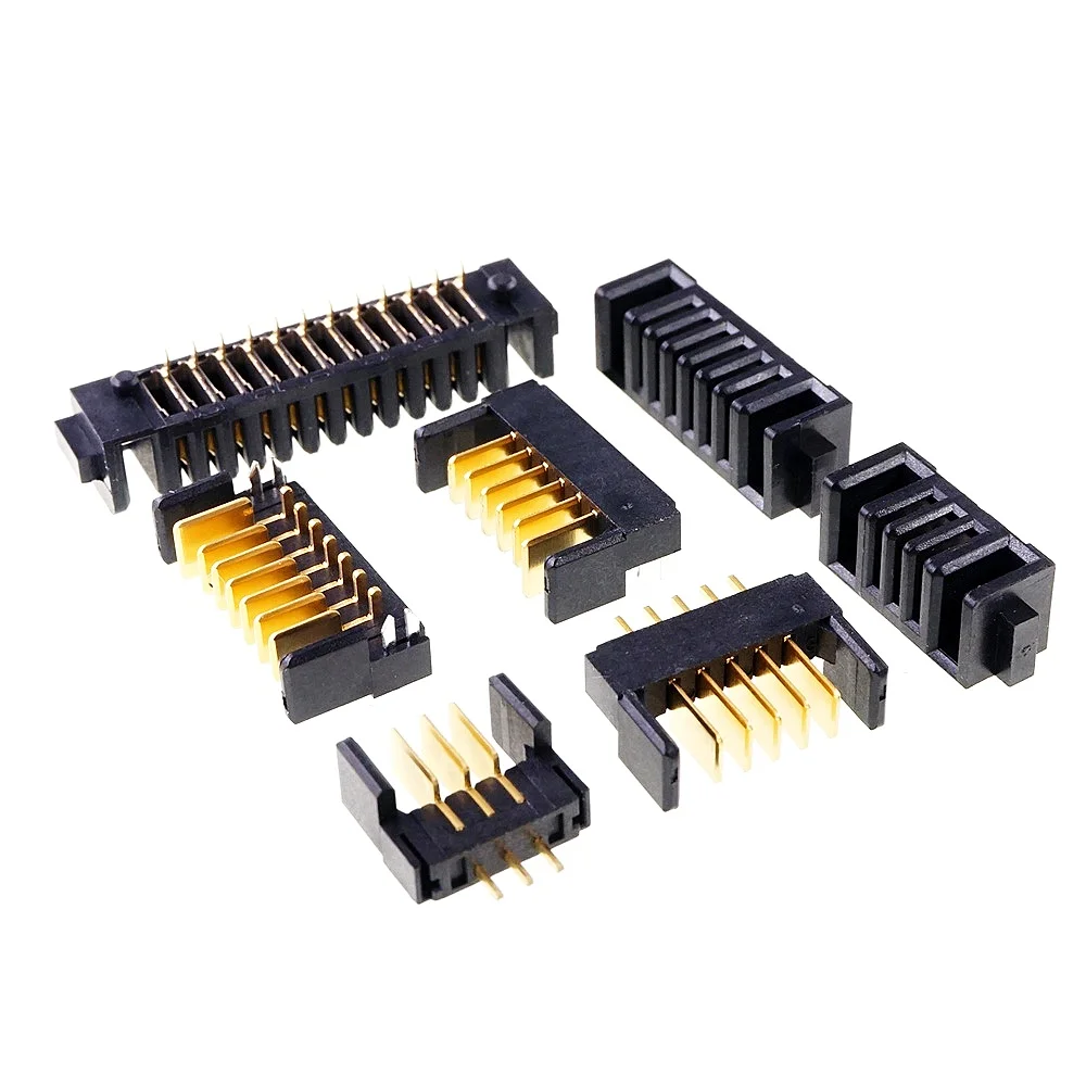 5 20Pcs Blade Male Battery Connector 2.0 MM Pitch 3 4 5 6 7 8 9 10 11 12 Position Right Angle Through Holes Straight PCB Header