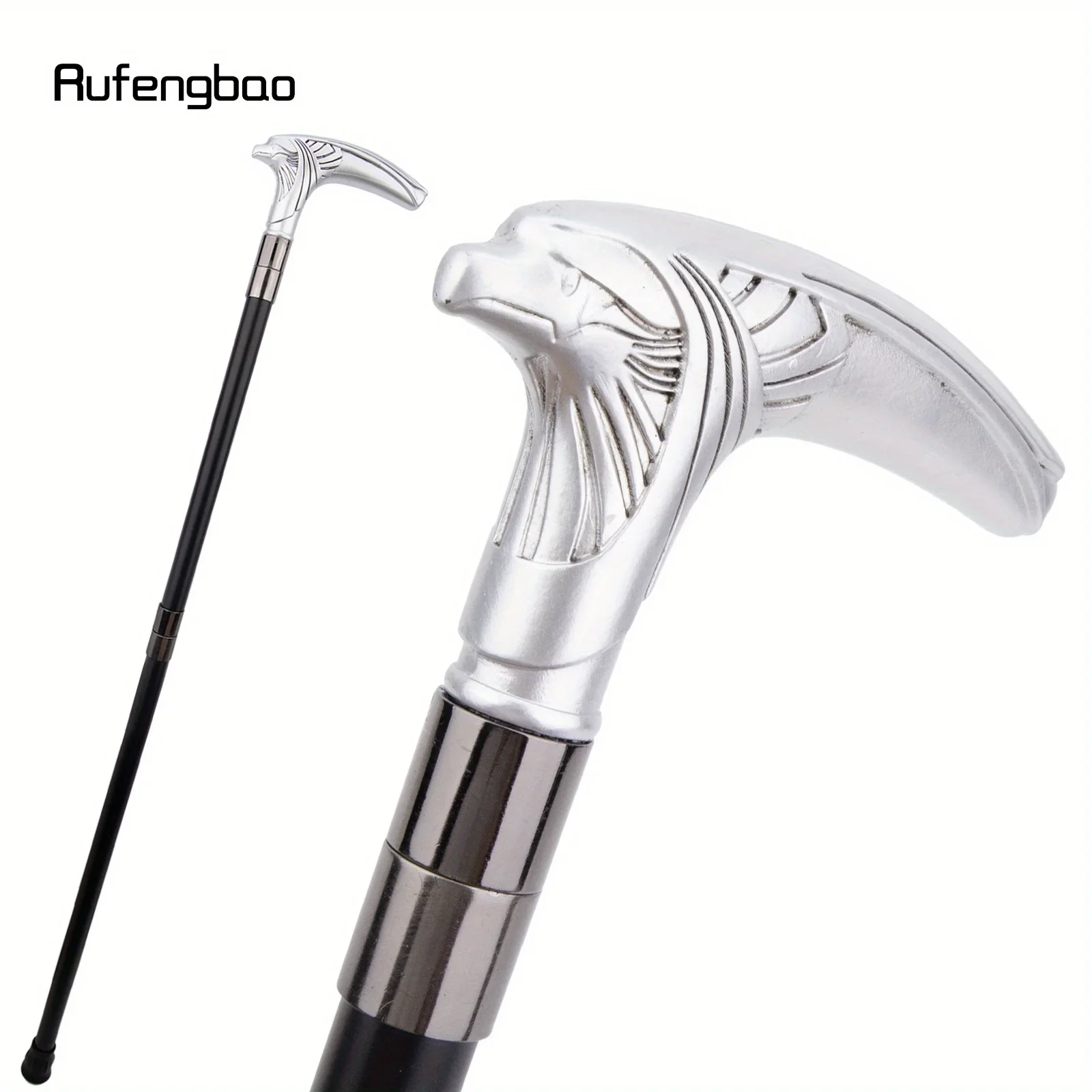 الأبيض الراتنج النسر رئيس عصا للمشي موضة عصا الزخرفية شهم تأثيري قصب مقبض Crosier أداء المرحلة قصب 94 سنتيمتر