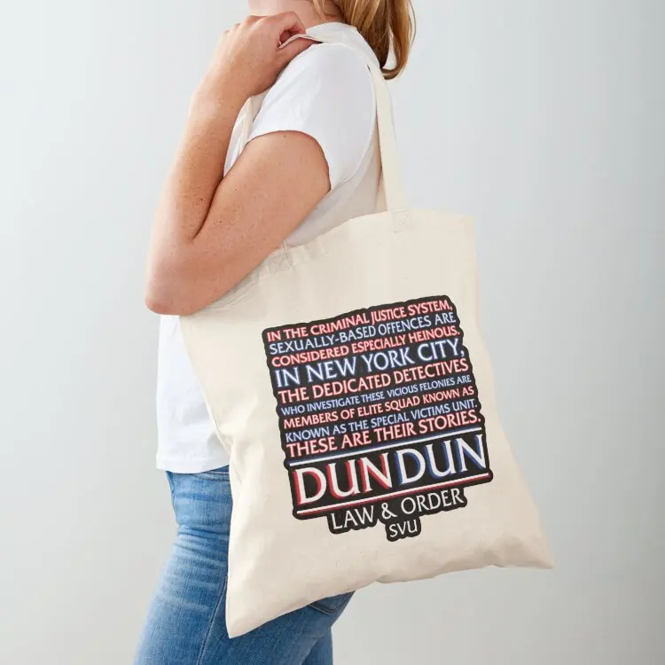 

Law & Order Tote Bag eco bag folding Canvas bag for women shopper bags Women's beach bags