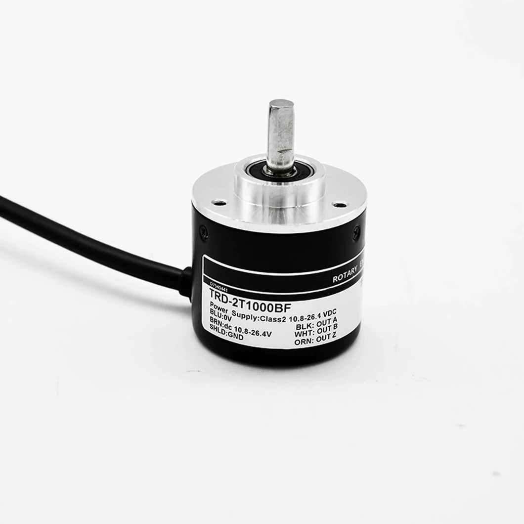 ABILKEEN TRD-2T Series 6MM Solid Shaft 38MM Mini Rotary Encoder 100~5000PPR TRD-2TAF/BF/V/V1/VH Incremental Rotary Encoder