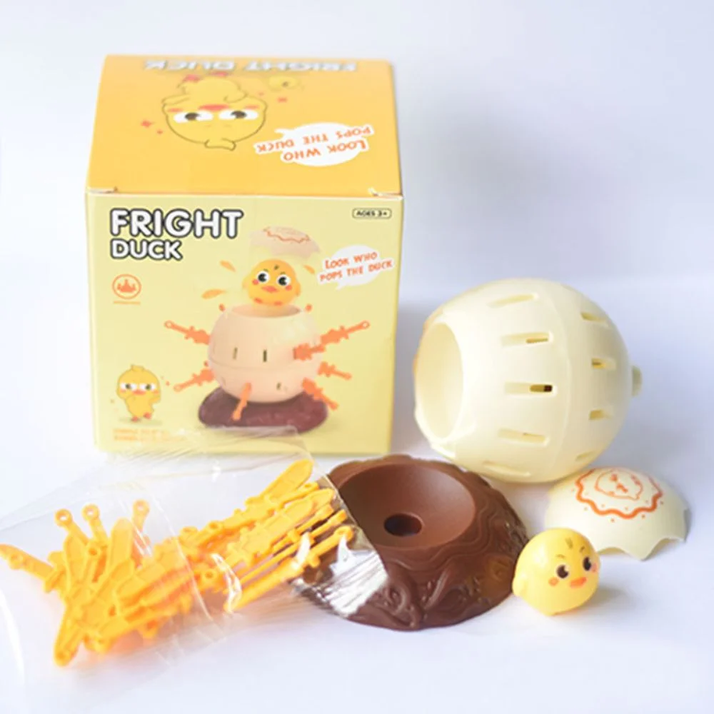 Lustiges Pop-Up-Piratenfass-Spielzeug, Pinguin/Frosch/Ente, Unisex, Neuheit, zufälliges Spielzeug, Eimer, ABS, knifflige Parodie, Lotterie-Spiel-Spielzeug