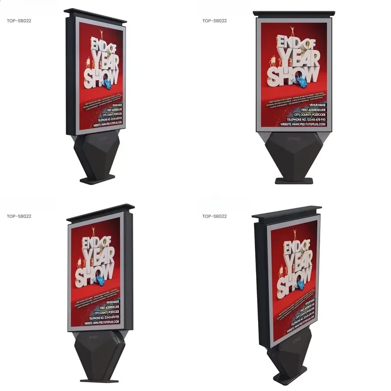 for Contemporary Dynamic Light Box Aluminum Alloy Frame Modern LED Display Stand Attractive Design Home Decor Signage Tool