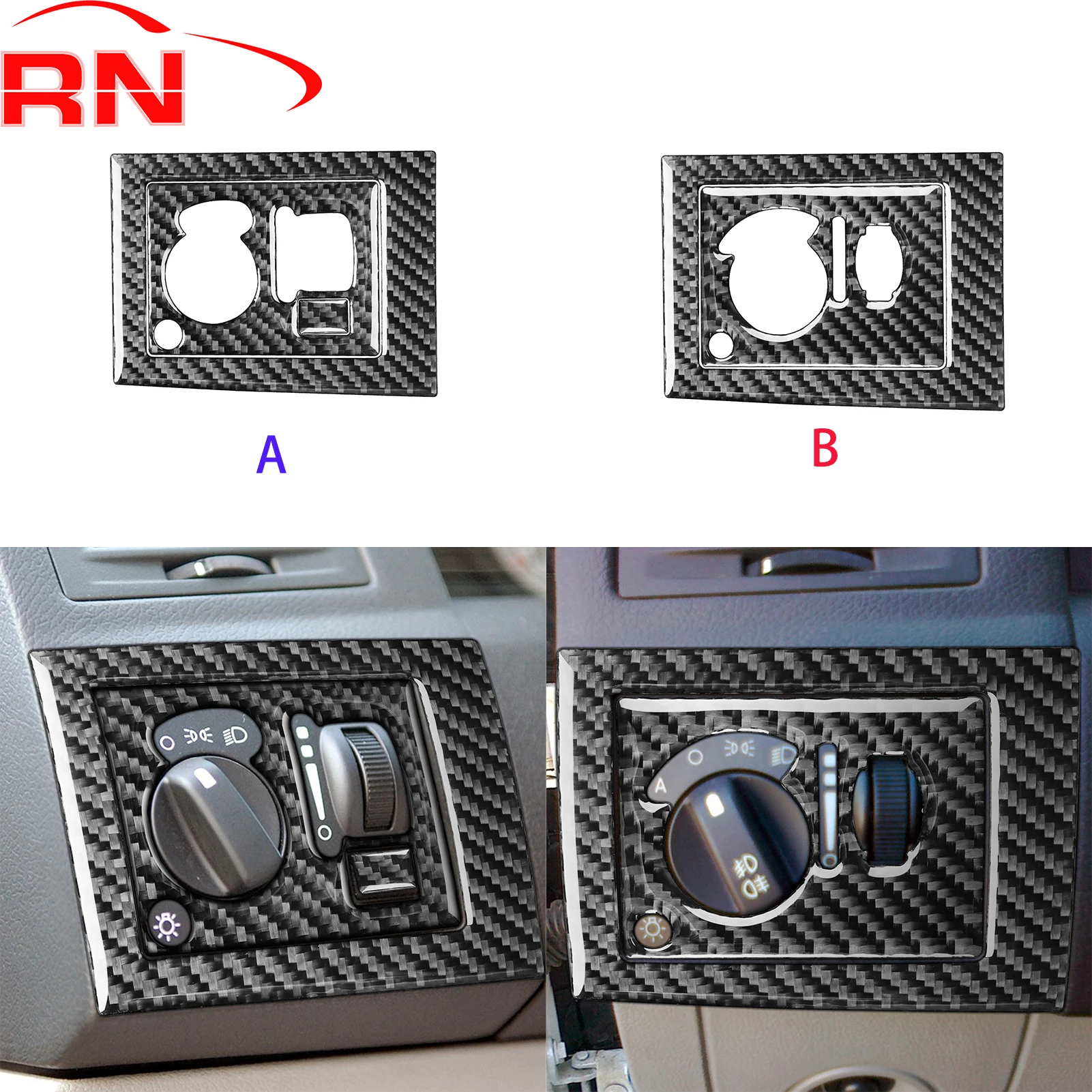 

Для Chrysler 300 300C 2005-2007 углеродное волокно прибор переключатель фар управления аксессуары для салона автомобиля декоративная наклейка