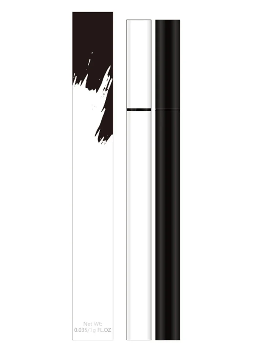 Delineador líquido ultrafino com logotipo personalizado, marca própria, longa duração, à prova d'água, secagem rápida, sem manchas, maquiagem natural, atacado vegano