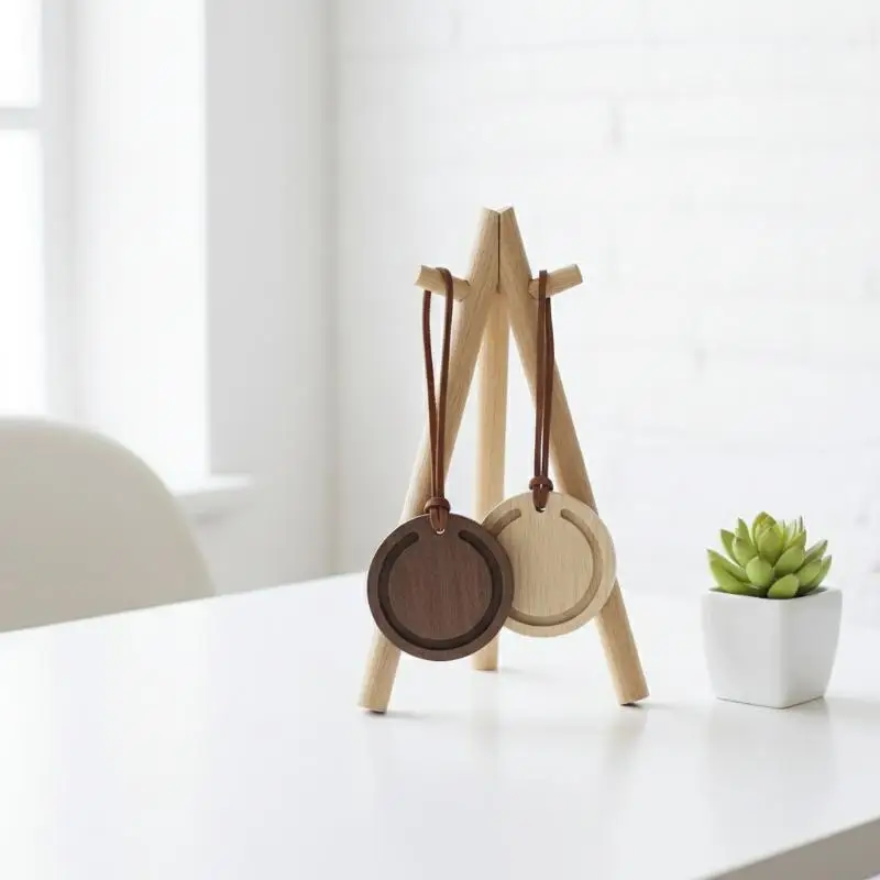 Wooden Car Diffuser Minimalist Style Gift Essential Oil Fragrance Diffuser Hanging For Bedroom Purse Or Car Interior
