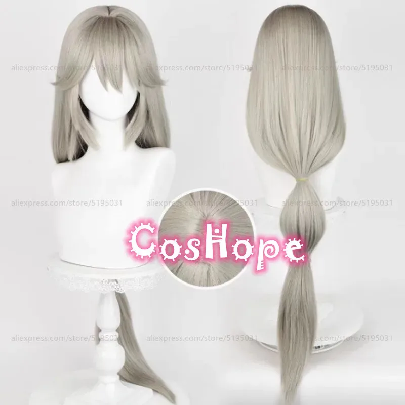 Alexandrina sebapane peruca cosplay 105cm cabelo longo peruca de linho cosplay anime perucas sintéticas resistentes ao calor