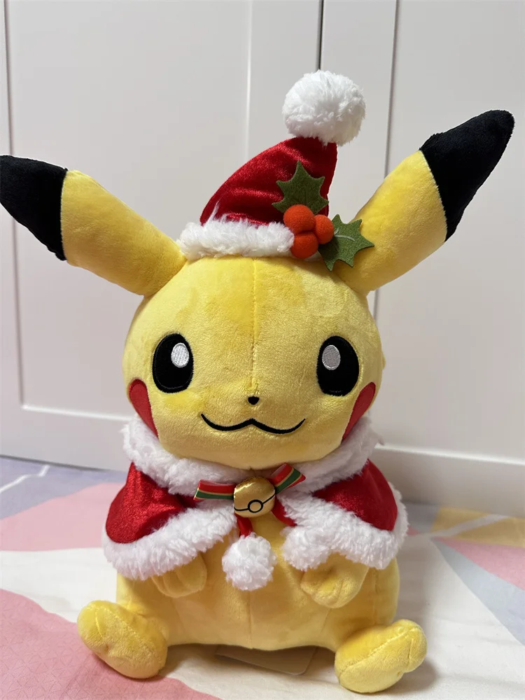 Pokemon Center Merry Christmas Series Officieel echt knuffel Kawaii Pikachu Doll Ornament Kinderverjaardag Kerstcadeau