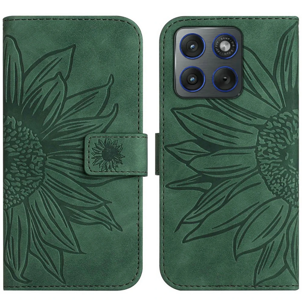 

For Motorola Edge 70 5G 3D Emboss Floral Leather Wallet Case for Motorola Moto X70 Air Luxury Book Cover Moto Edge 70 Funda