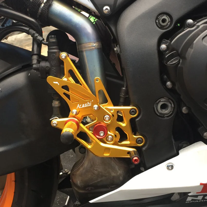 CNC Adjustable Rear Set Rearsets For HONDA CBR600RR 2007 08 09 10 11 12 13 14 15 16 17 18 2019 Foot Rest