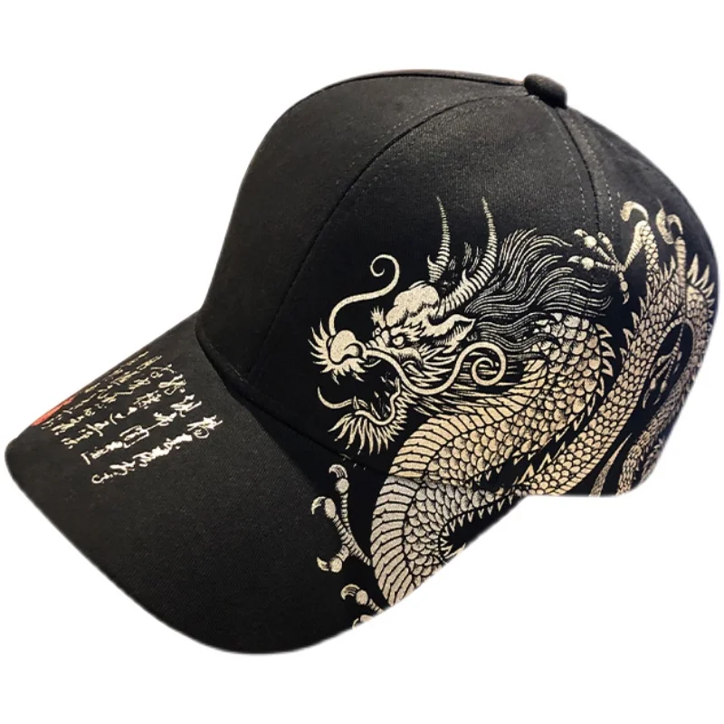 ドラゴンデザイン野球帽 男女兼用 2025年新作 ファッション 夏 日焼け防止 Instagram トレンド スナップバックハット