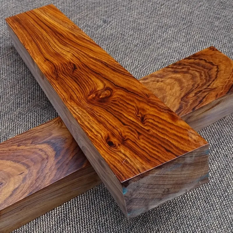 خشب الورد الأفريقي عالي الكثافة مصنوع يدويًا مواد نحت الخشب الصلب الحلي اليدوية صنع أنماط الخشب الجميلة