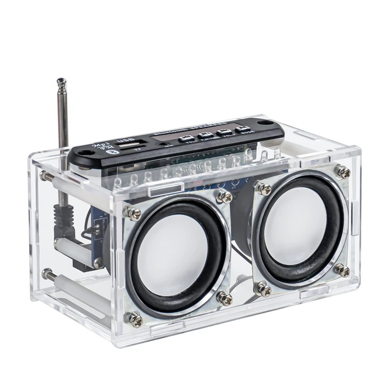 

DIY Bluetooth Speaker 87.5-108MHZ FM Radio Stereo DIY Kit Bluetooth Speaker DIY Kit FM Radio Soldering Practice Kit