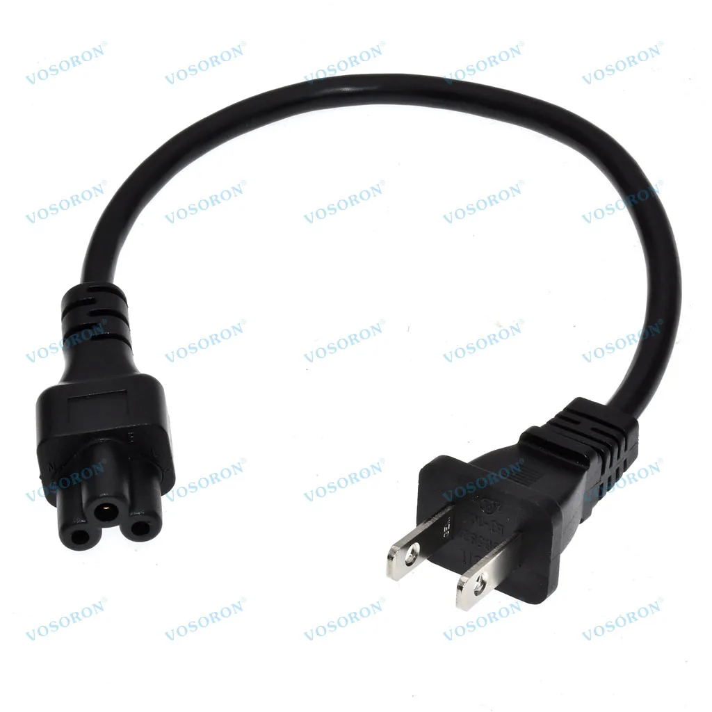 US 1-15P TO C5 Japan Nema Plug 1-15P 2Pin To IEC320 C5 Wire Power Extension Cable Cord Adapter 2.5A 250V,18AWG