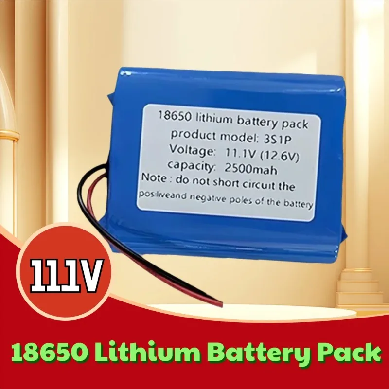 

18650 Lithium Battery Pack 3S1P 2500mAh with Built-in Bluetooth Speaker Flashlight, GPS and Massage Gun